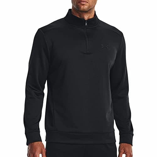 Under Armour Men's ArmourFleece 1/4 Zip, (001) Black / / Black, XX-Large