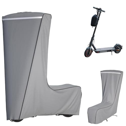 Electric Scooter Cover, 1680D Heavy Duty Waterproof and Dustproof Oxford Cloth, UV Resistant & Anti-Scratch, Includes Storage Pouch, A Better Fitting Electric Scooter Cover (Gray, 43x8x45 inch)