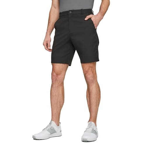 PUMA GOLF Mens Dealer 8 Shorts, Puma Black, 36W X 8L US