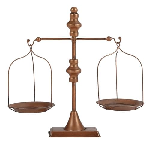 Farmhouse Table Libra Scale Decor, Display Tray Cosmetic Organizer Storage