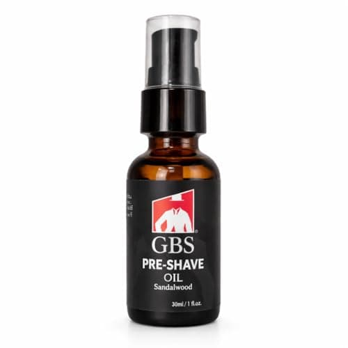G.B.S Pre-Shave Oil for Sensitive Skin, Sandalwood, 1-Oz (3)