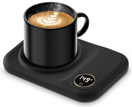 Coffee Mug Warmer, 3-Temp Settings USB Coffee Mug Warmer, 113℉/131℉/149℉ Plug in USB Candle Warmer, Christmas Electric Beverage for Coffee, Cocoa, Tea, Candle, Mom Gifts Women Gifts
