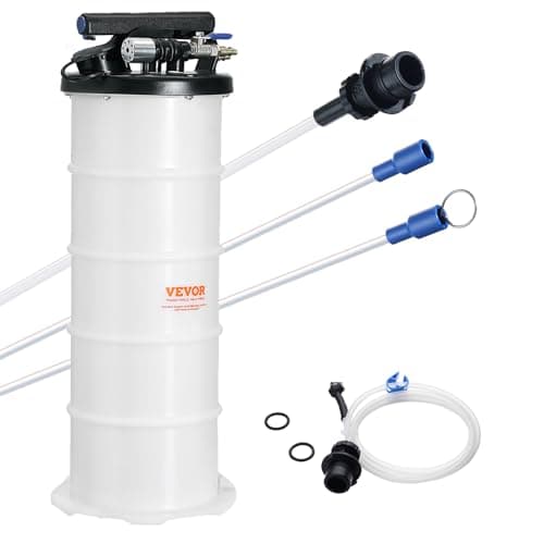 VEVOR 6.5L Pneumatic/Manual Oil Extractor Pump, Fluid Extractor Pump for Automotive Fluids Vacuum Evacuation, Oil Change & Fluid Change Tool with Dipstick and Suction Hose