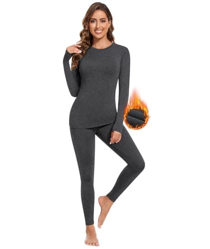 BESTENA Thermal Underwear for Women, Fleece Lined Long Johns Base Layer