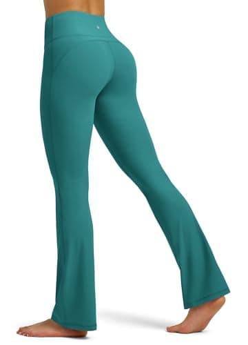 Willit Butterflux Yoga Pants Women Flare Workout Leggings for Women Tummy Control High Waisted Flare Yoga Legging 29" Lake Green S