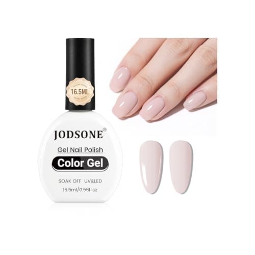 JODSONE Professional 16.5ml Light Nude Soak Off Gel Polish U V Cured Nail Lacquer for Salon Quality Manicures at Home Chip Resistant Long Lasting Nail Art Polish