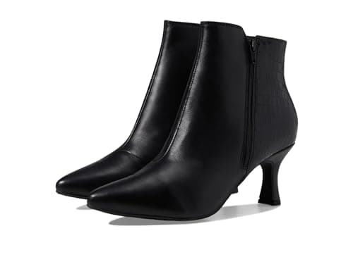 Clarks Women's Kataleyna Glow Ankle Boot, Black Leather, 8.5 Medium US
