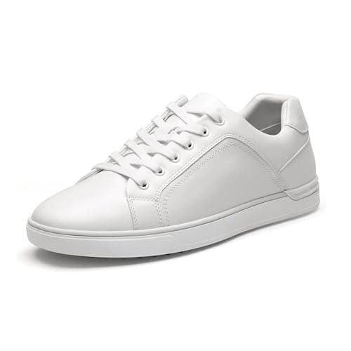 Bruno Marc Men's Casual Dress Sneakers Fashion Oxfords Skate Shoes for Men,Size 7,White,SBFS211M