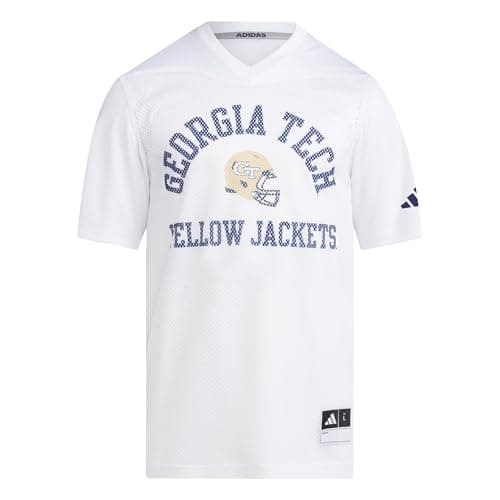 Adidas Men's Georgia Technical University Tailgate Jersey, White/Georgia Technical University, Medium