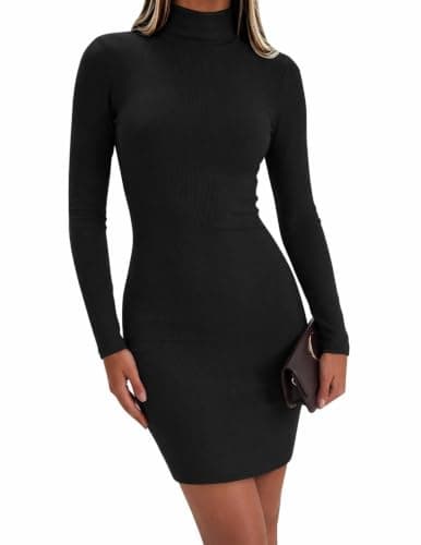 Zeagoo Long Sleeve Dress for Women Date Night Dress Fall Sweater Dresses