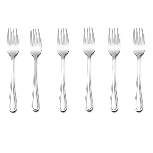 LIANYU 6-Piece Toddler Utensils Forks, Kids Silverware Forks for 2-10 Year Old, Children Cutlery Flatware Set, Kids Child Utensils for Home Preschools, Dishwasher Safe