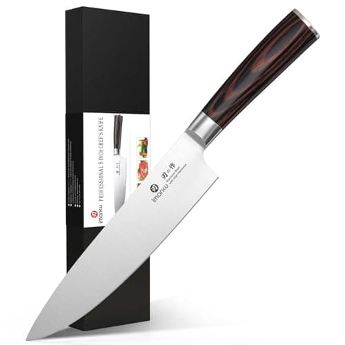 imarku Chef Knife 8 Inch, Professional Kitchen Knife in Japanese HC Steel, Super Sharp Knife With Ergonomic Handle, Cooking Knife With Gift Box, Kitchen Gadgets, Best Gifts for Family and Friends