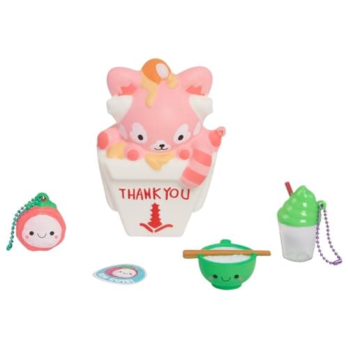 Smooshy Mushy 8-piece Bento Box Series 1 Riley Red Panda, Collectible Squishy Fidget Toys, Kids Toys for Ages 3 Up by Just Play