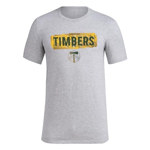 Adidas Men's Portland Timbers MLS Short Sleeve T-Shirt, Grey Heather, X-Large