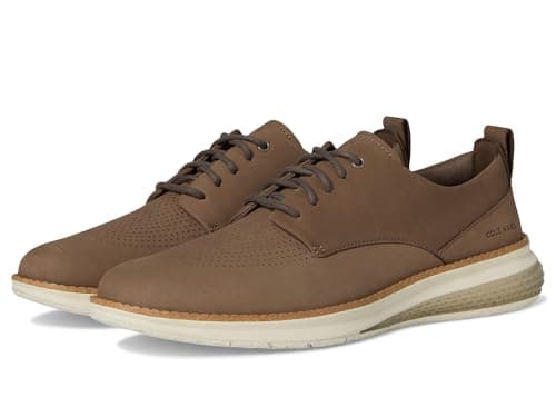 Cole Haan Men's Originalgrand Enerygweave Perforated Plain Toe Oxfords, Morel Nubuck/Irish Coffee/Silver Birch, 7.5-M US