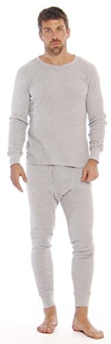 At The Buzzer Thermal Underwear Set for Men 95962-Grey-M