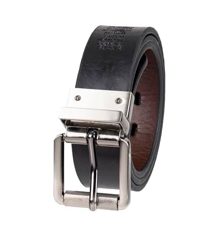 Levi's Boys' Big Kids Belt - School Casual for Jeans with Reversible Strap, Black/Brown, Medium (26-28) Pack of 1