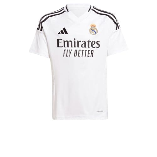 adidas Real Madrid Men’s Stadium Home Jersey 2024/25 (US, Alpha, Small, Regular, Regular, White)