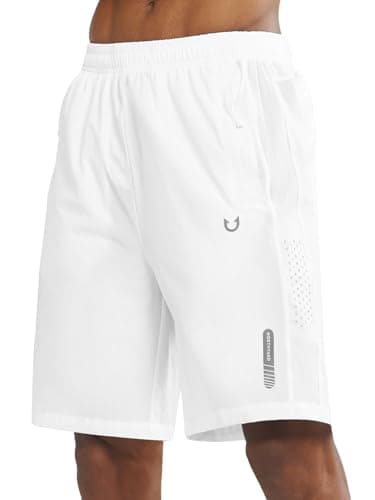 NORTHYARD Men's Athletic Running Shorts Gym Workout 7"/9"/5" Zipper Pockets
