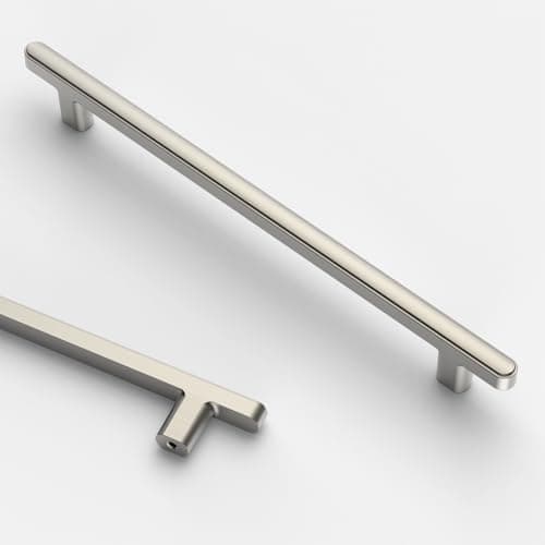 Asidrama 10 Pack 6.3 Inch(160mm) Brushed Satin Nickel Kitchen Cabinet Handles, Cabinet Pulls Kitchen Cabinet Hardware for Cupboard Drawer Pulls