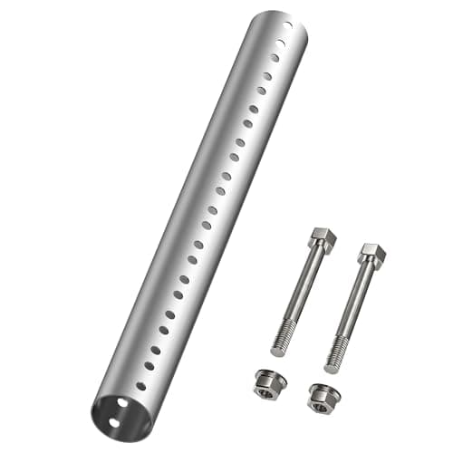 Antenna Mount Extension Tube,14" L x 1.5" OD Stainless Steel Pole Extender