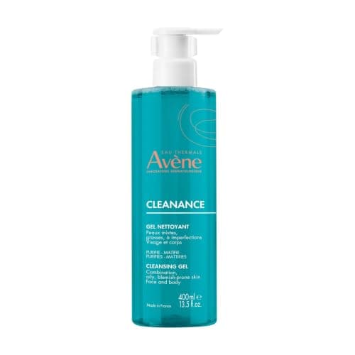 brand Avène Cleanance Cleansing Gel, Cleanser for Face & Body, 13.5 oz