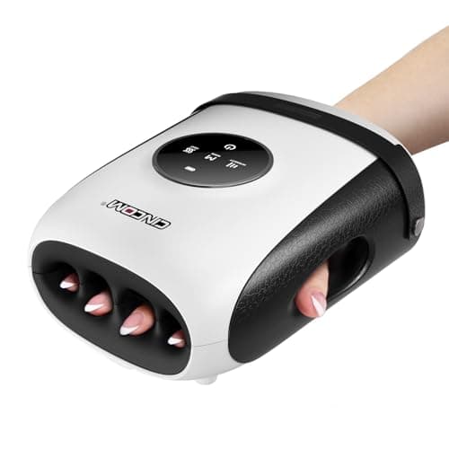 CINCOM Hand Massager with Heat and Compression, Finger and Palm Massage Machine for Pain Relief, Arthritis and Improved Circulation, Gifts for Women (Crow)