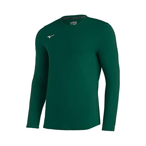 Mizuno Womens Xx-large Long Sleeve Crew, Forest, XX-Large US