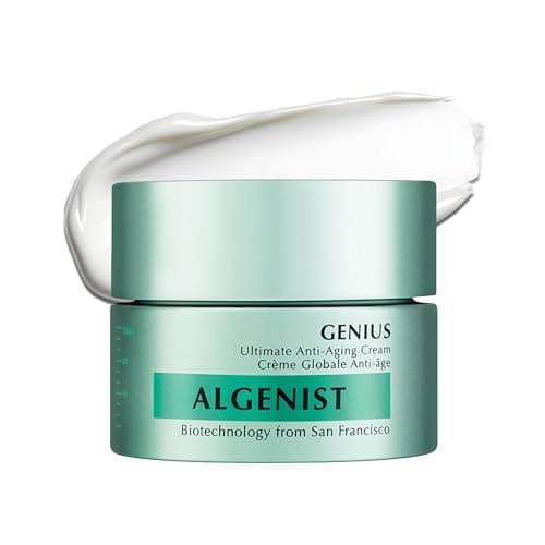 Algenist GENIUS Ultimate Anti Aging Face Cream - Firming Moisturizer with Alguronic Acid & Microalgae Oil - Helps Improve Skin Density, Elasticity & Radiance - Daily Face & Neck Cream (2 Fl Oz)