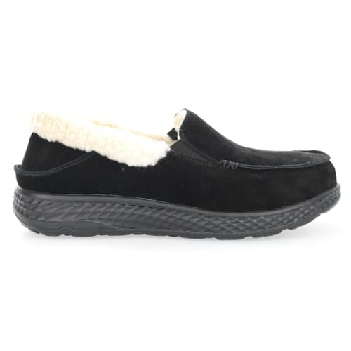 Propét Women's Britt Slippers, Black, 6.5 X-Wide US