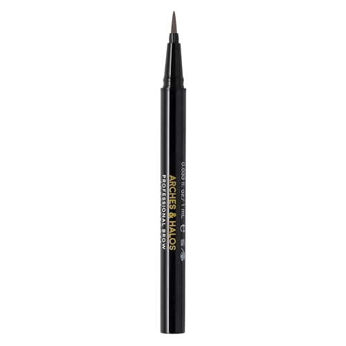 Arches and Halos Fine Bristle Tip Pen - Eyebrow Pencils for Women - Vegan Brow Pencil - Smudge-Proof, Buildable Formula - Espresso - 0.02 oz