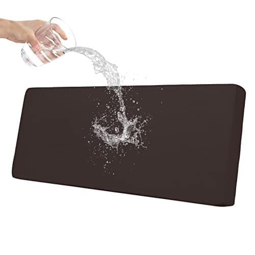 Easy-Going 100% Waterproof Oversized Sofa Seat Cushion Slipcovers Couch Cushion Cover Stretch Furniture Protector for Kids, Pets (Oversized Sofa Cushion, Chocolate)