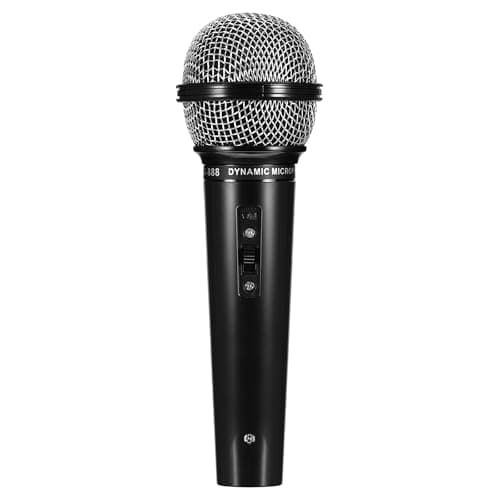 NUOBESTY Microphone for Kids, 6.4" Fake Toy Microphones for Toddler Plastic Pretend Play Mic Prop Toys for Halloween, Christmas, Party Favors, Kid Karaoke Costume Prop