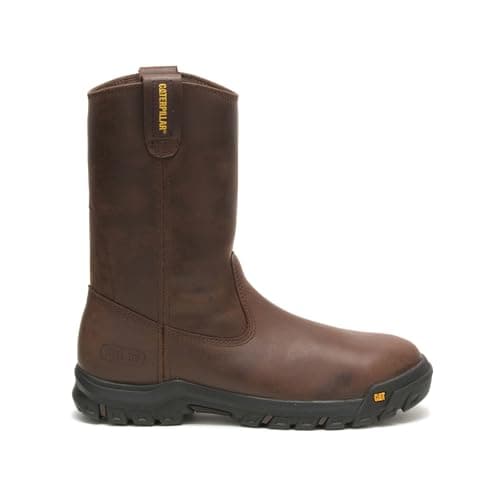 Cat Footwear Men's Drawbar Steel Toe Construction Boot, Summer Brown, 8.5 Medium