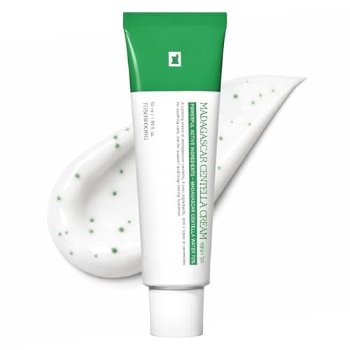 TOSOWOONG Madagascar Centella Cream, 706,580ppm Madagascar Centella Asiatica, Moisturizer, Rapid Soothing, Deep Hydration with Cica Complex, Skin Barrier Repair, Irritation Relief, 50ml / 1.69 fl. oz.