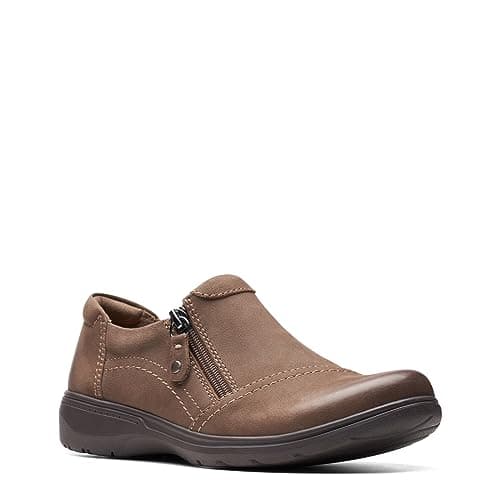 Clarks Brown's Carleigh Ray Oxford, Taupe Nubuck, 7 Wide US