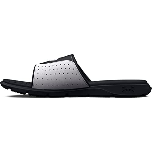 Under Armour Men's Ignite Pro Slide, (003) Black/White/Black, 17, US
