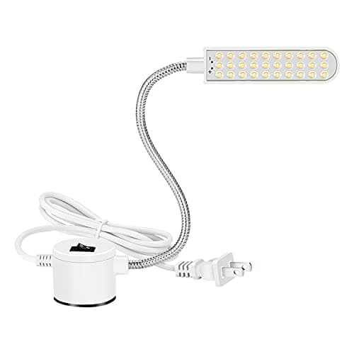 Amazing power Sewing Machine Light LED Flexible Gooseneck Work Lamp with Magnetic Mount Base for Workbench Lathe Drill Press