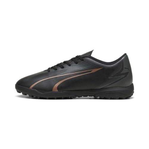 Puma Mens Ultra Play Turf Trainer Soccer Cleats, Puma Mens Black-Copper Rose, 11