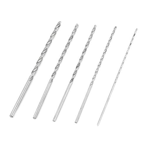 Extra Long Drill Bit Set, High Speed Steel Straight Shank Drill Bit 2/3/3.5/4/5mm Diameter 150mm Long Drill Bit for Wood