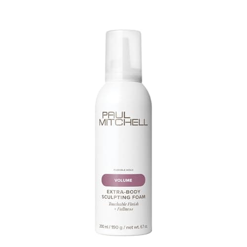Paul Mitchell Extra-Body Sculpting Foam, Adds Fullness, Touchable Finish, For Fine Hair, 6.7 oz