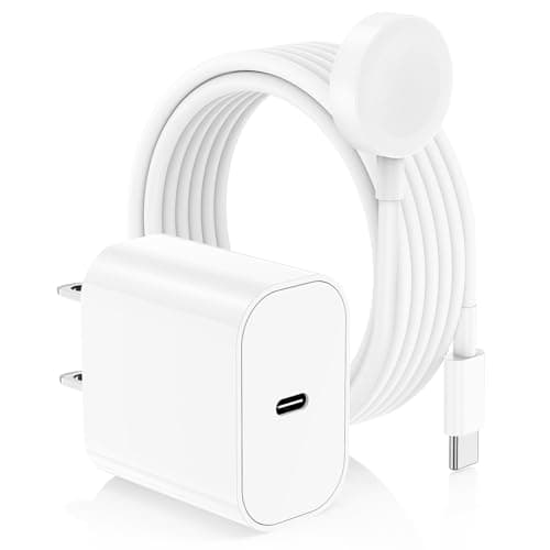 Apple Watch Charger, [ MFi Certified ] iPhone Magnetic iWatch Charger to 6ft USB C Fast Charging Cable Cord Long and Type C Wall Charger Block Plug for iWatch Series 11/10/9/Ultra/8/7/SE/SE2/6/5/4/3/2