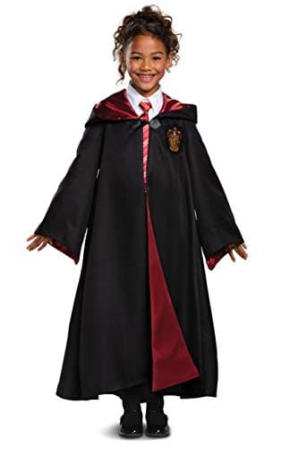 Disguise Harry Potter Gryffindor Robe Prestige Children's Costume Accessory, Black & Red, Kids Size Medium (7-8)