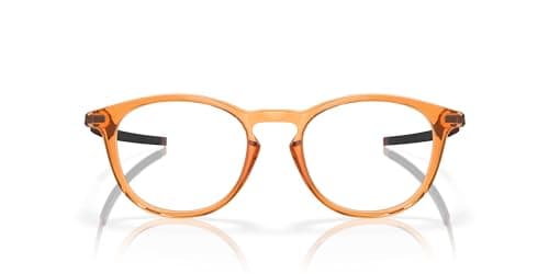 Oakley OX8105 Pitchman R Prescription Eyewear Frames, Polished Translucent Ginger/Demo Lens, 52 mm