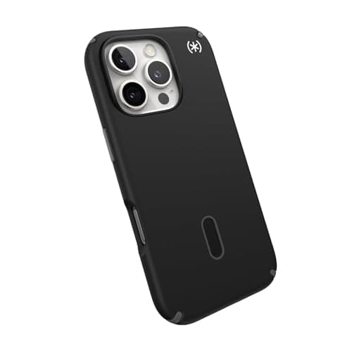 Speck Black iPhone 16 Pro Case MagSafe and ClickLock - Slim Phone Case iPhone 16 Pro - iPhone 16 Pro Phone Case - Presidio2 Pro - Black/Slate