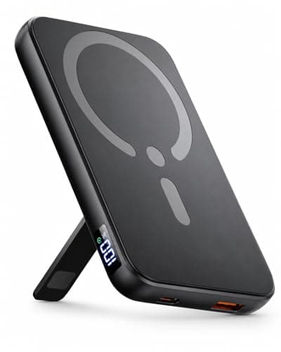 CHUSII Wireless Portable Charger Magnetic, 12000mAh Slim Power Bank USB-C in/Out Port Fast Charging, for Magsafe Battery Pack Compatible with iPhone 15/14/13/12/Pro Max/Plus Series-Graphite