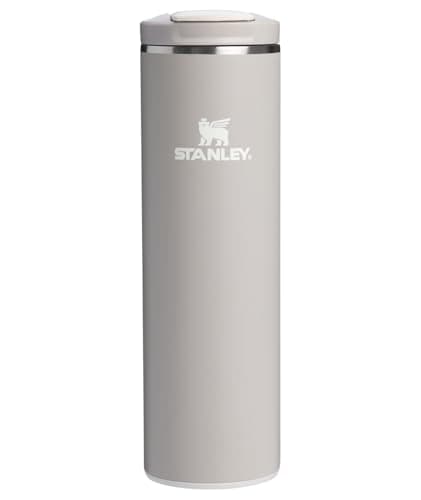 STANLEY Transit FlipTop Mug | Leakproof Coffee Travel Cup | Vacuum Insulated Stainless Steel | Stays Hot or Cold for Hours | BPA-Free | 16 oz | Ash