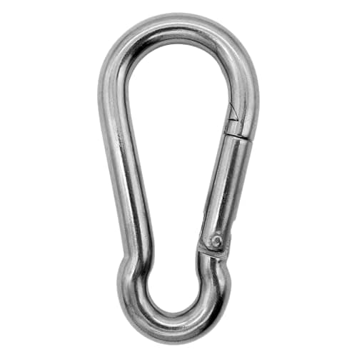 Outmate 304 Stainless Steel Carabiners-1pc 5.5 inch Heavy Duty, Durable & Rust-Free Clips for Gym, Swing, Dog Leashes, Hammocks, Keychains, and More(M12-5.5Inch 1-Pack)