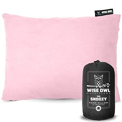 Wise Owl Outfitters Camping Pillow – Memory Foam Travel Pillow for Airplane Sleeping, Hiking, Backpacking & Outdoor Use - Small & Portable for Adults, Car, Camp & Tent