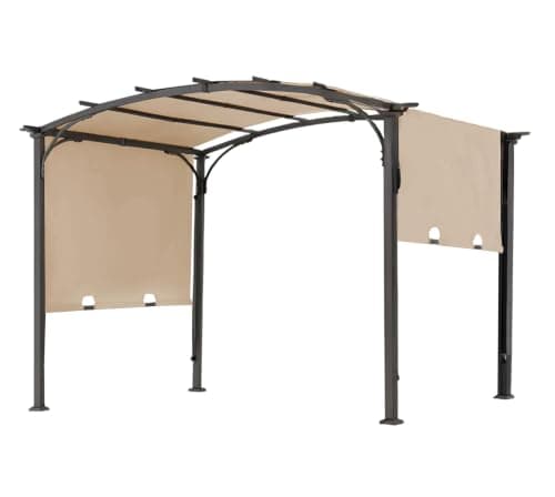 SCOMANAGE Pergola Replacement Cover, Light Beige